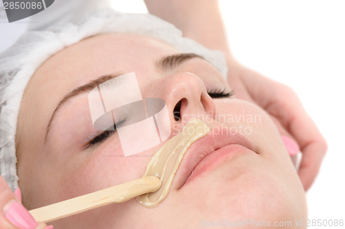 Image of mustache depilation