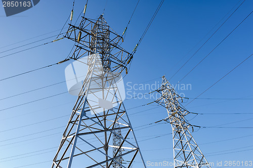 Image of high voltage power lines