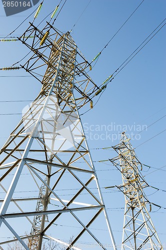 Image of high voltage power lines