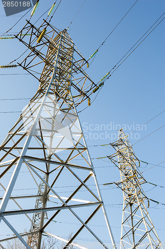 Image of high voltage power lines