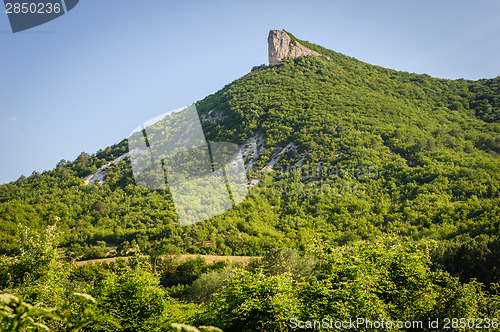 Image of High mountain cliff in Crimea