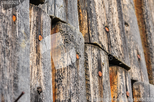 Image of cracked aged wooden boards