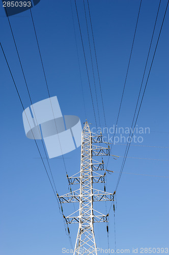 Image of high voltage power lines