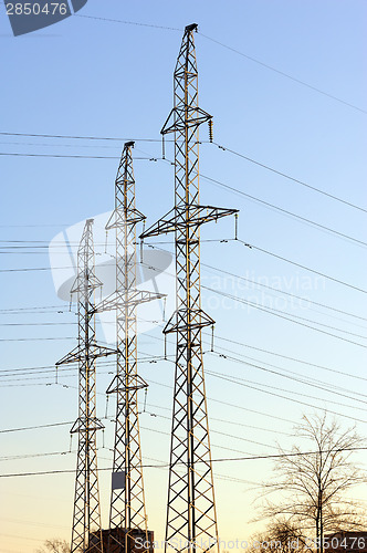 Image of high voltage power lines