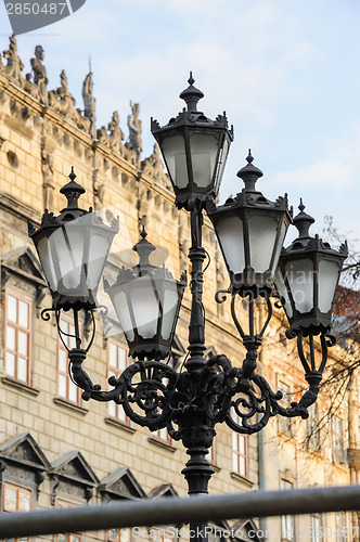 Image of Old streetlight in Lviv, Ukraine