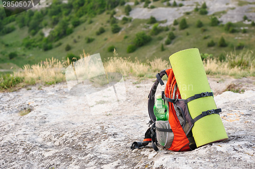 Image of packed backpack