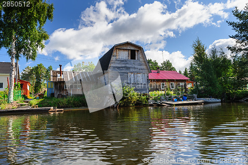 Image of Old Russian wooden house