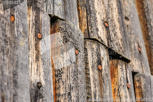 Image of cracked aged wooden boards
