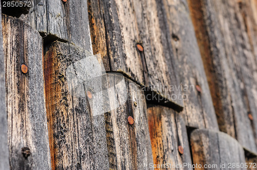 Image of cracked aged wooden fence