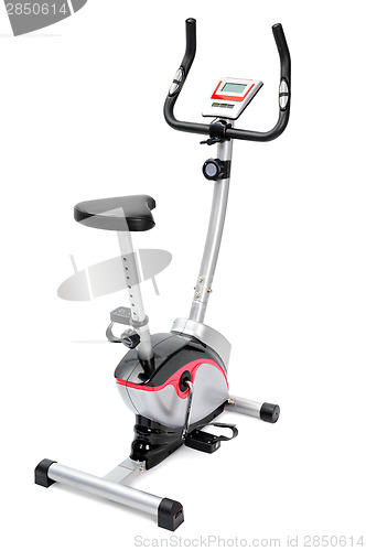 Image of gym equipment, spinning machine for cardio workouts