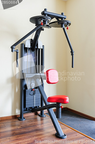 Image of peck back gym workout machine