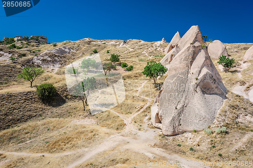 Image of Rocks near Goreme, , Cappadocia, Turkey