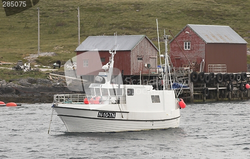 Image of White boat