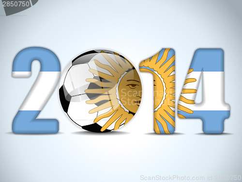Image of Argentina 2014 with Argentinian Flag