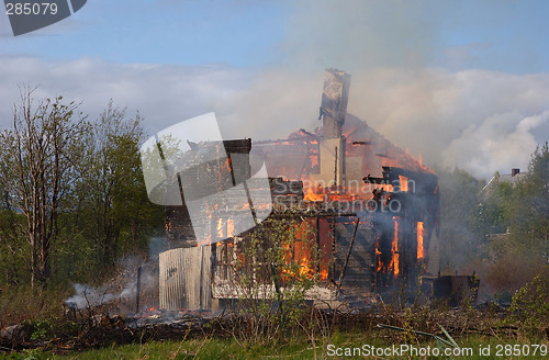 Image of Burning house