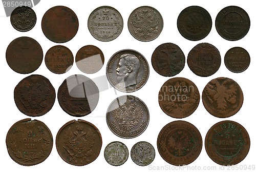 Image of coins to tsarist Russia