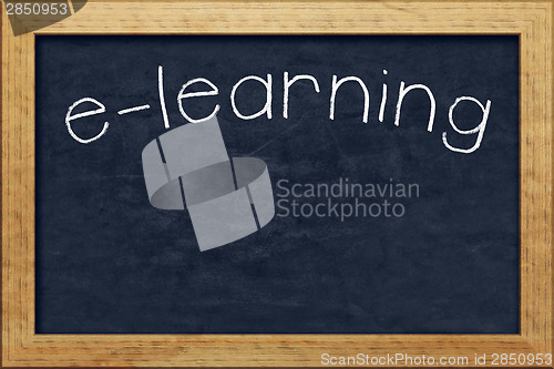 Image of chalkboard e-learning