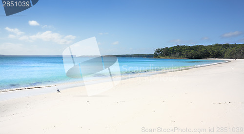 Image of Greenfields Beach aqua waters and white sandy shore, Australia