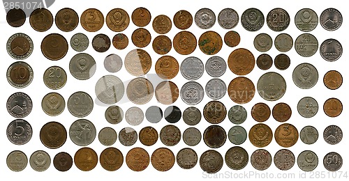 Image of coins of the Soviet Union