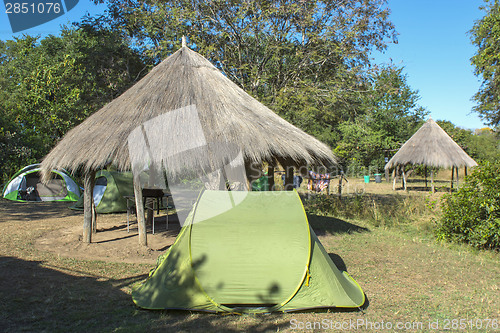 Image of camping in Africa