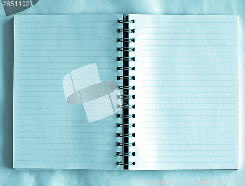 Image of Blank notebook page