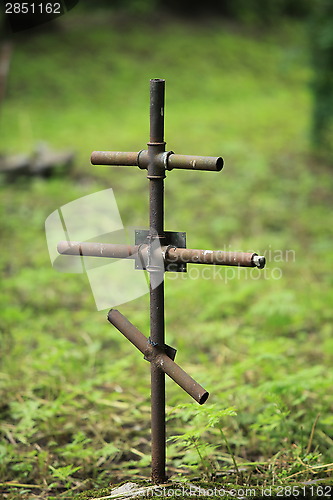 Image of The Iron Cross on a grave