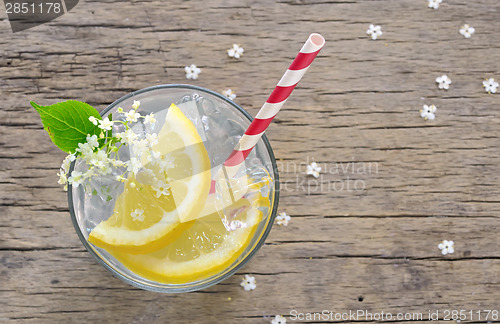 Image of Elderflower juice with lemon