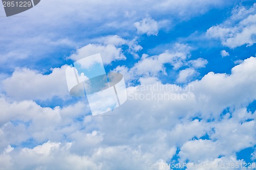 Image of blue sky with clouds