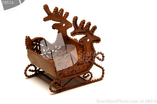 Image of reindeer and sled