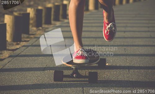 Image of Riding a skate