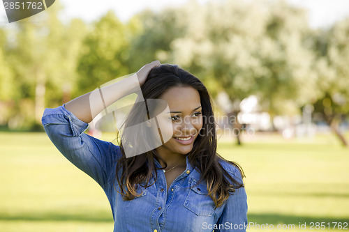Image of Beautiful African American woman