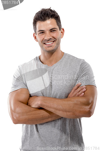 Image of Handsome man smiling