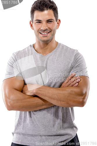 Image of Handsome man smiling