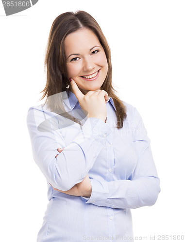 Image of Beautiful woman smiling