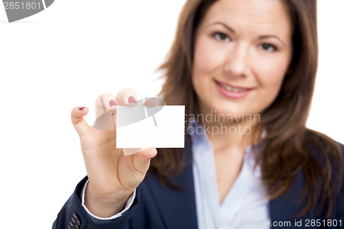 Image of Showing business card