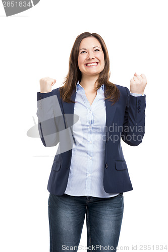 Image of Happy Business Woman