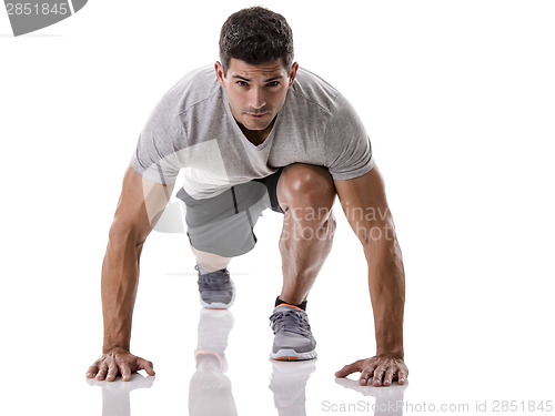 Image of Man start running