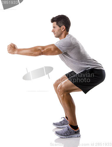 Image of Man doing exercises