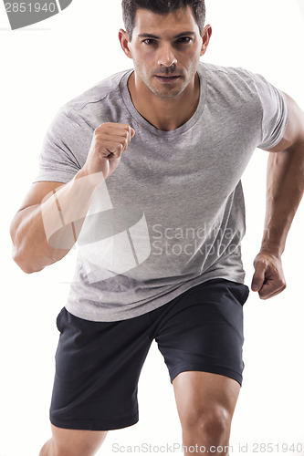 Image of Athletic man running