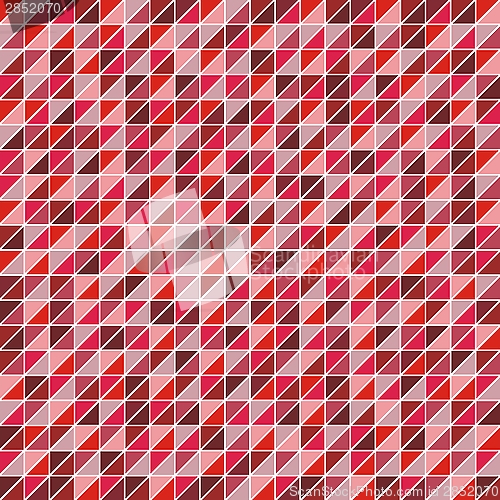 Image of Mosaic Of Triangles In Shades Of Red