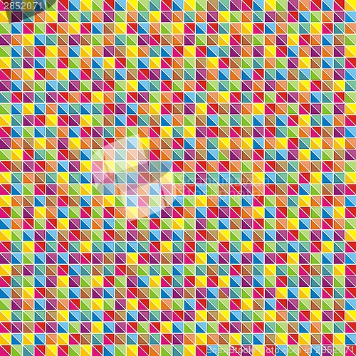 Image of Multicolor Mosaic Of Triangles