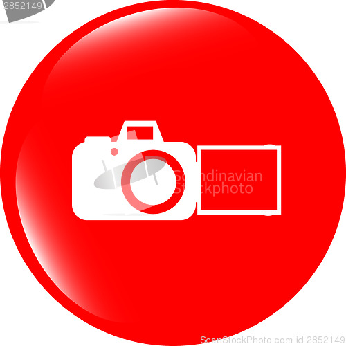 Image of camera web icon isolated on white background