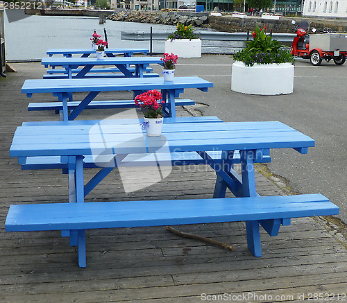 Image of Blue table