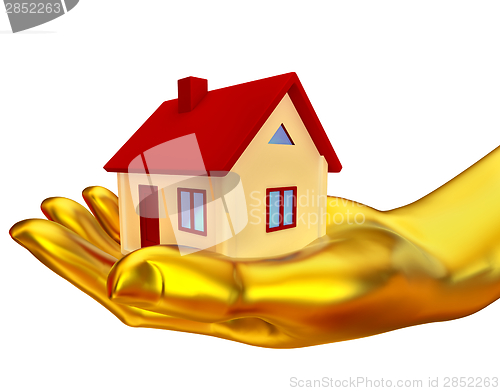 Image of house in the hands