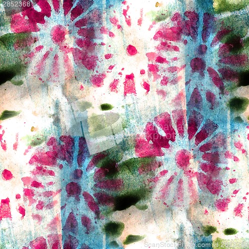 Image of grunge  ancient ornament drawing usa colorful pattern water brow