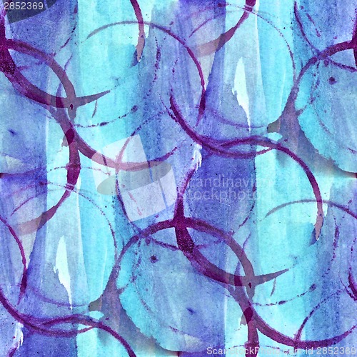Image of grunge ancient ornament drawing blue, green usa colorful pattern