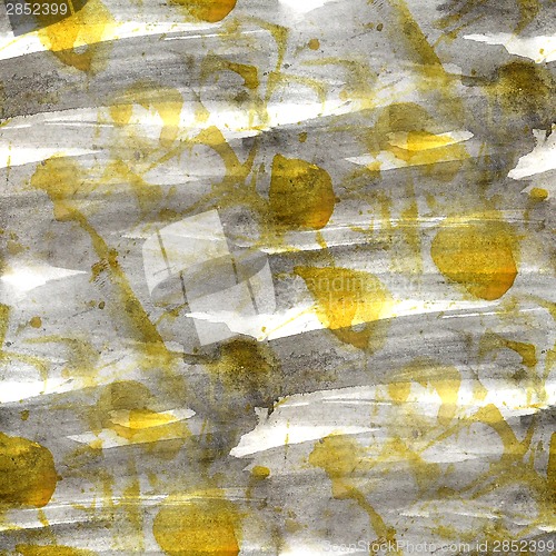 Image of grunge black, yellow ancient ornament drawing usa colorful patte