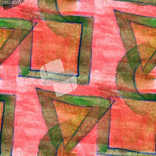 Image of ornament drawing red, green usa colorful pattern water ancient t