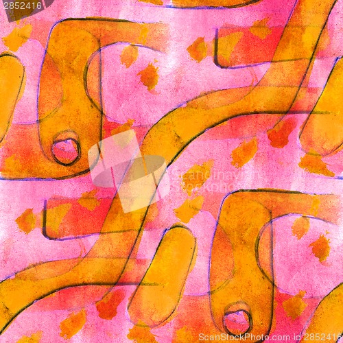 Image of ornament drawing purple usa colorful pattern water ancient textu