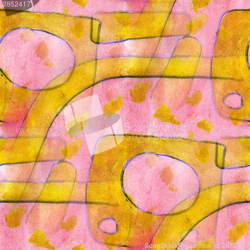 Image of ornament drawing red, purple usa colorful pattern water ancient